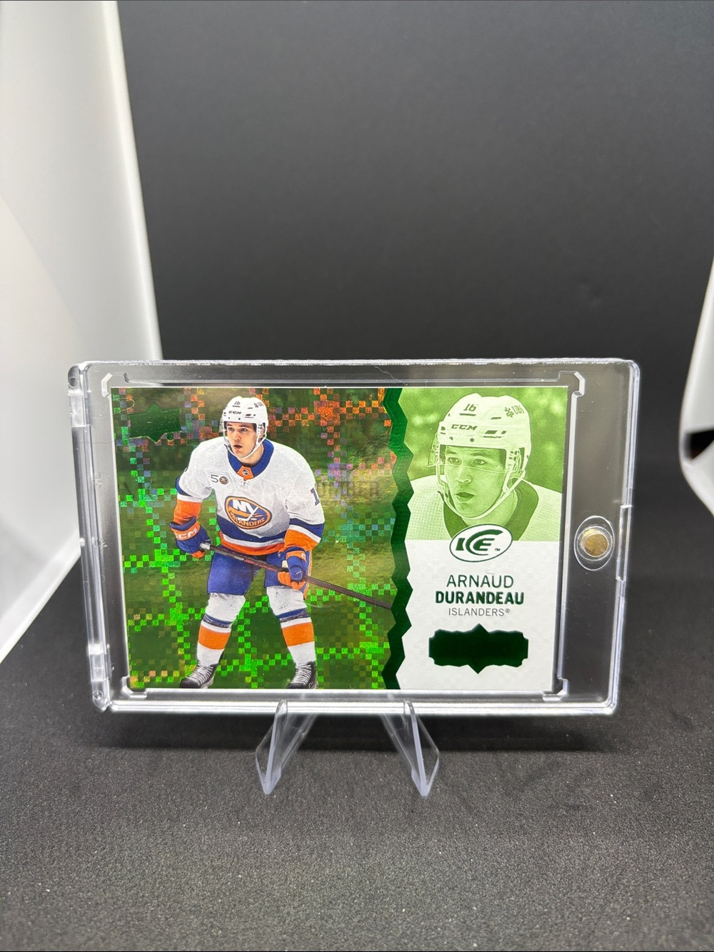Upper Deck Arnaud Durandeau Rookie Hockey Trading Card Green Refractor